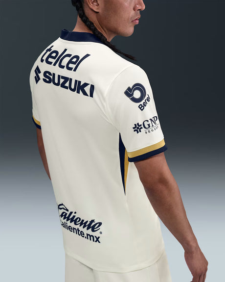 Nike UNAM PUMAS 2025/26 Men's Stadium Home Jersey - Sail/Club Gold
