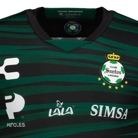 Charly Santos Away Jersey 22 Authentic - Black/Green