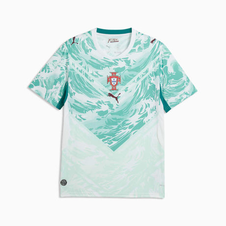 PUMA Portugal Away Men's Soccer Jersey 2026 - White/Green Lagoon