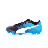 PUMA Evopower 4.3 FG J Youth Soccer Cleats - Black/White