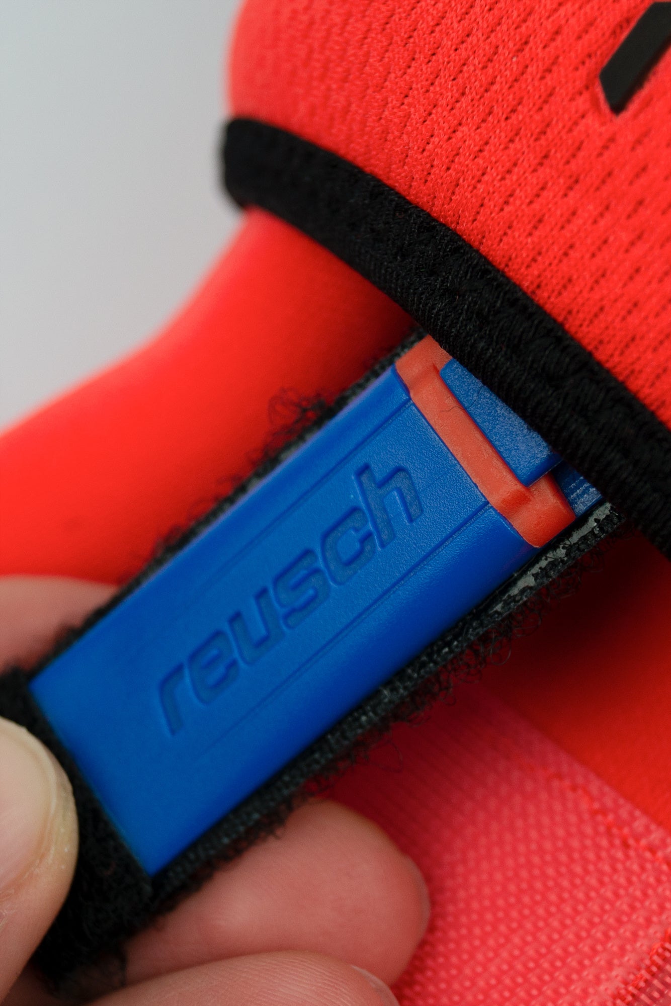Reusch Attrakt Freegel Fusion Ortho-Tec Goliator Goalkeeper Gloves Bright Red/Blue/Black