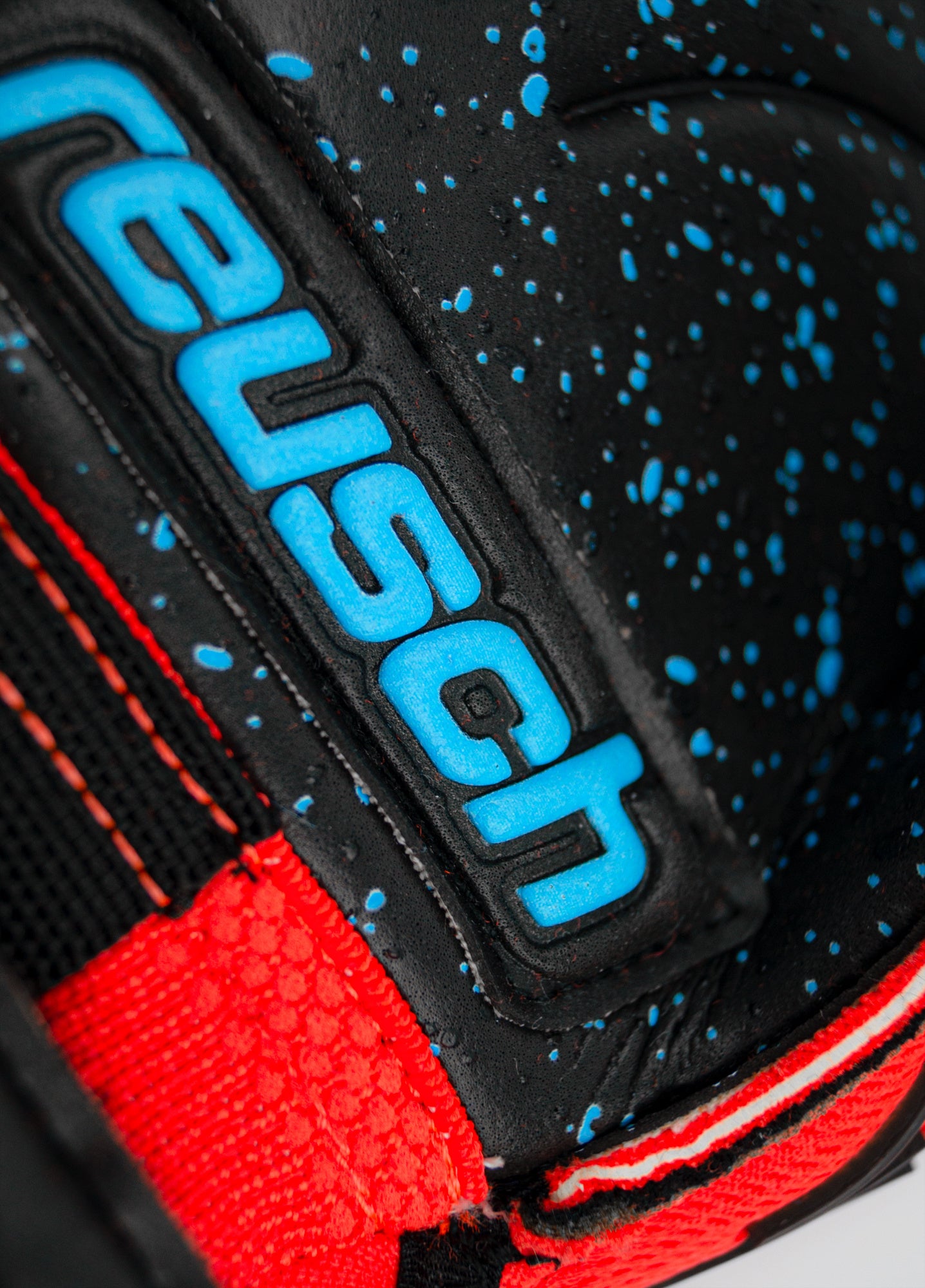Reusch Attrakt Freegel Fusion Ortho-Tec Goliator Goalkeeper Gloves Bright Red/Blue/Black