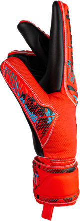 Reusch Attrakt Grip Evolution Fingersave Goalkeeper Gloves Bright Red/Blue/Black