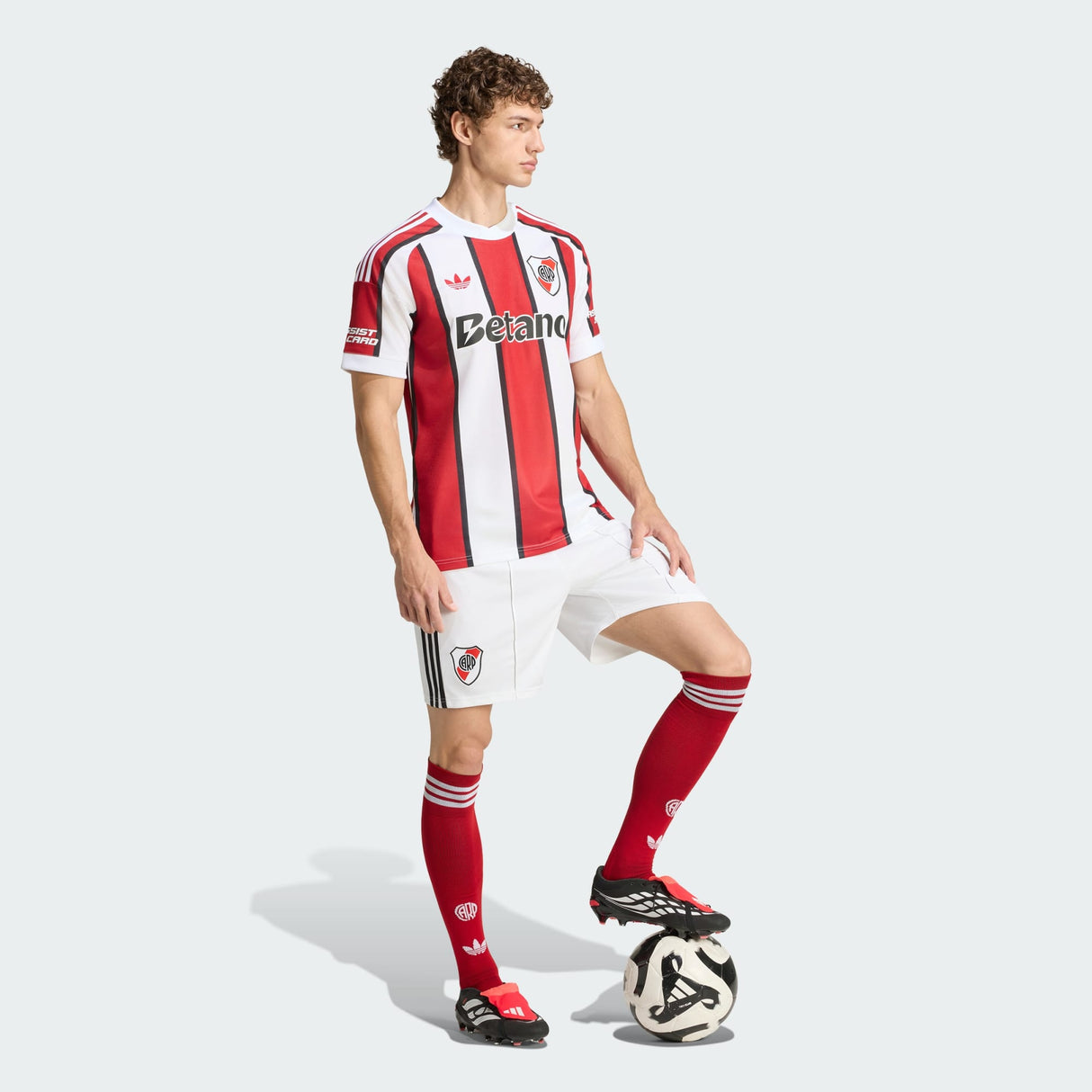 adidas River Plate Away Men's Soccer Jersey 26/27 - White/Red