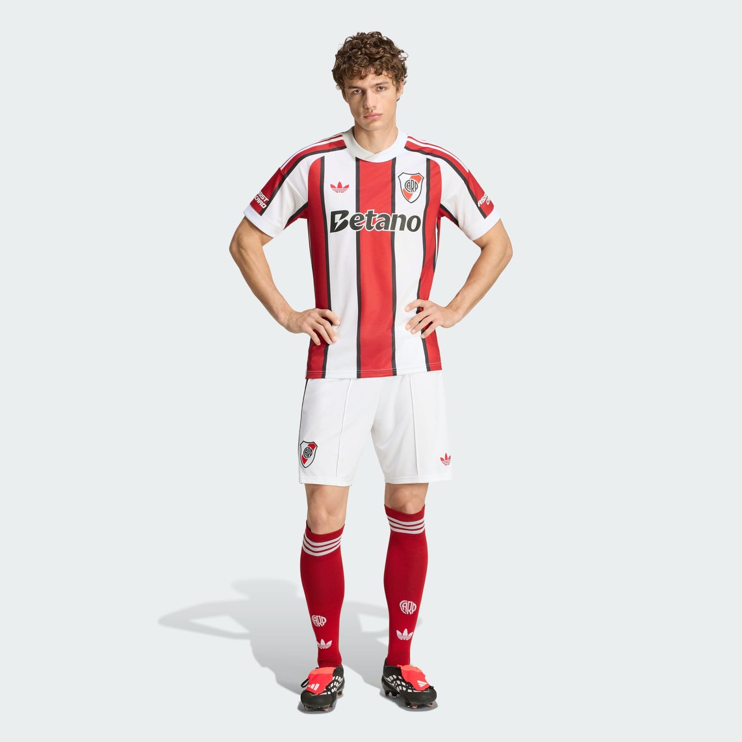 adidas River Plate Away Men's Soccer Jersey 26/27 - White/Red