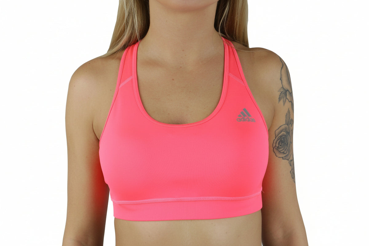 adidas Techfit Sports Bra - Solar Pink/Silver