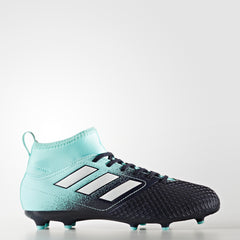 adidas ACE 17.3 FG J Youth Firm Ground Soccer Cleats Aqua/White/Legend Ink