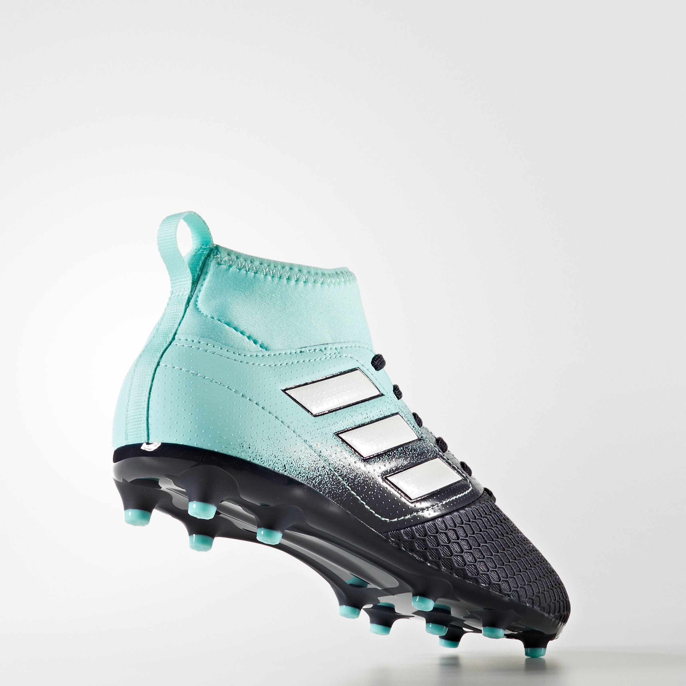 adidas ACE 17.3 FG J Youth Firm Ground Soccer Cleats Aqua/White/Legend Ink