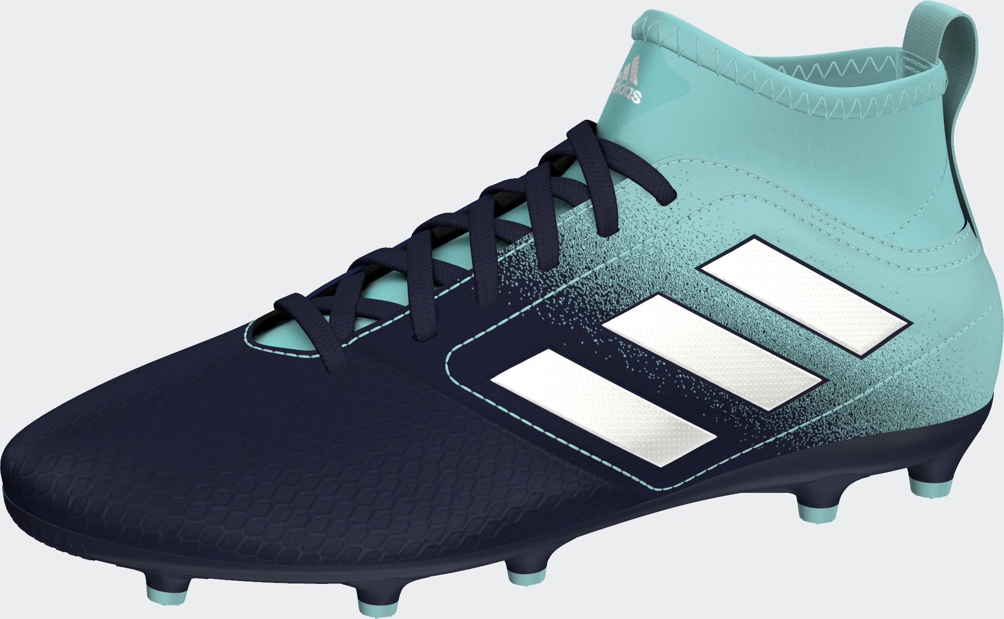 adidas ACE 17.3 FG J Youth Firm Ground Soccer Cleats Aqua/White/Legend Ink