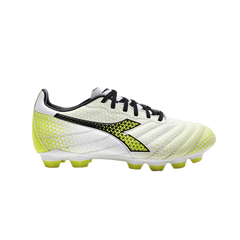 Diadora Brasil Elite GR LT LPU Youth Firm Ground Boots White/Black/Yellow