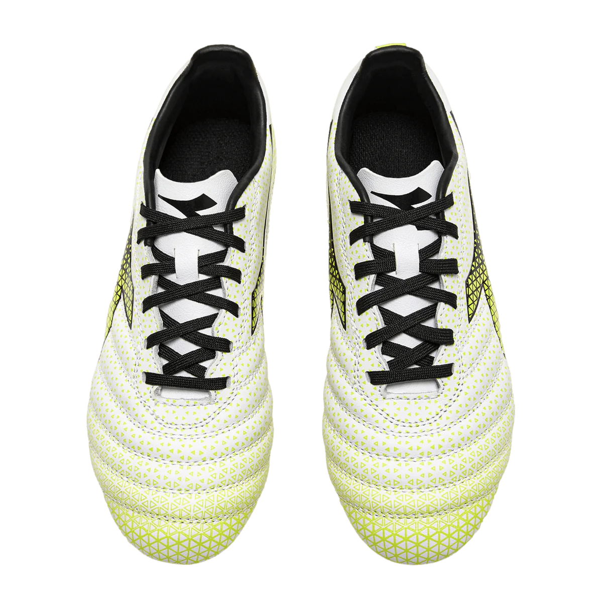 Diadora Brasil Elite GR LT LPU Youth Firm Ground Boots White/Black/Yellow
