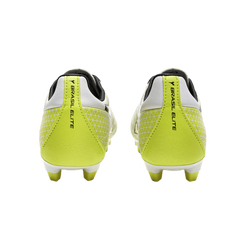Diadora Brasil Elite GR LT LPU Youth Firm Ground Boots White/Black/Yellow