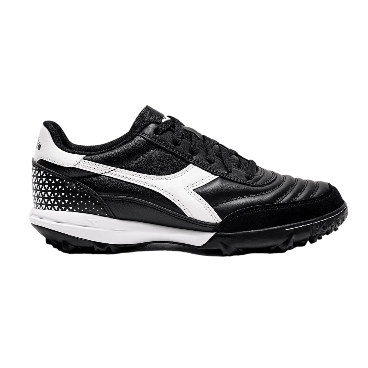 Diadora Calcetto GR LT TF Turf Football Boots Black/White