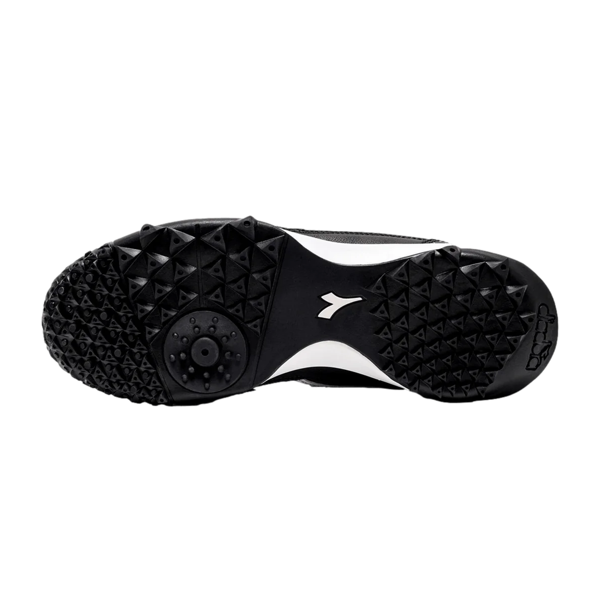 Diadora Calcetto GR LT TF Turf Football Boots Black/White