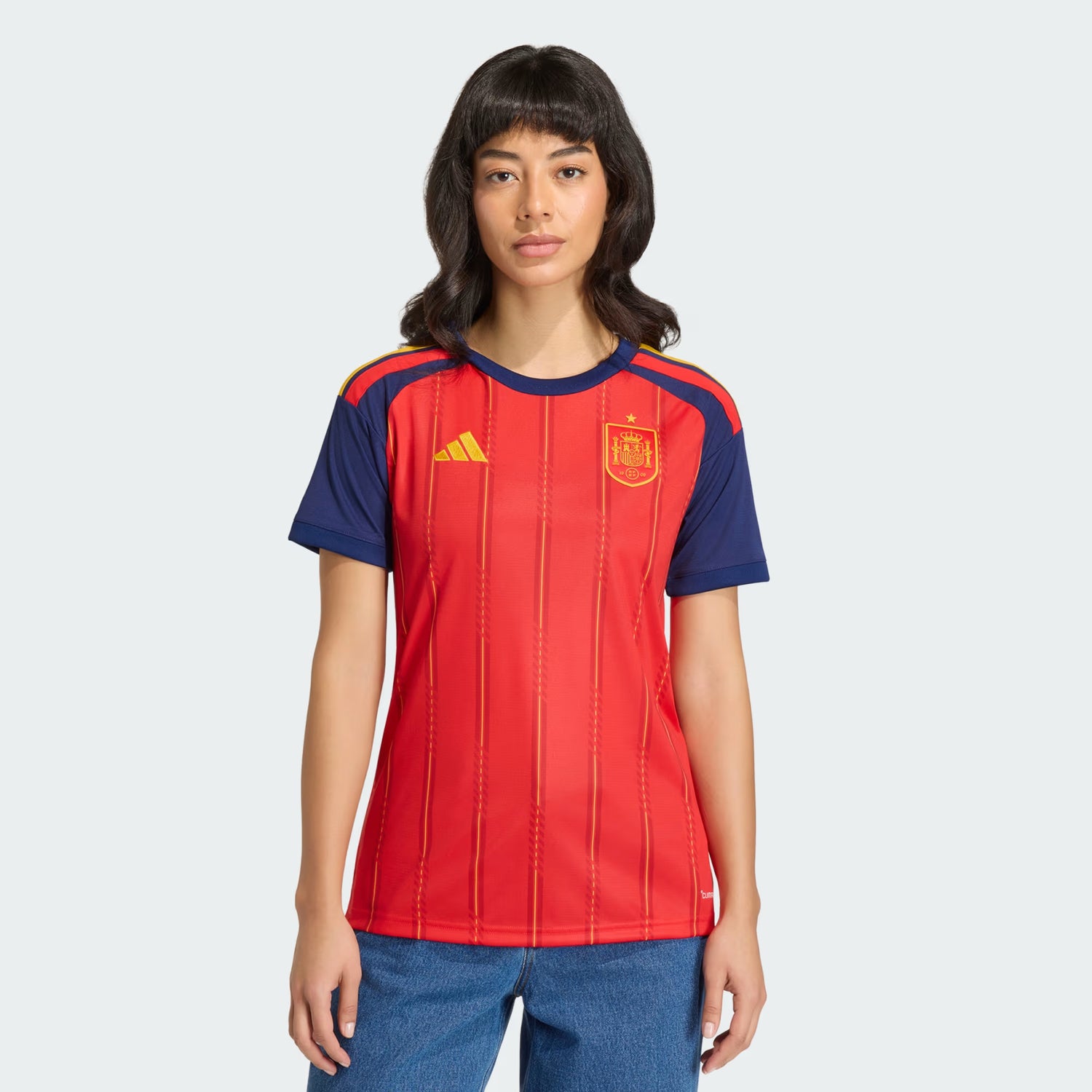 adidas España Camiseta de Fútbol de Local para Mujer 26 - Roja