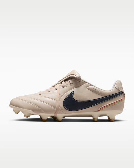 Nike Men's Tiempo Ligera Pro FG Soccer Cleats - Pearl White/Dark Obsidian