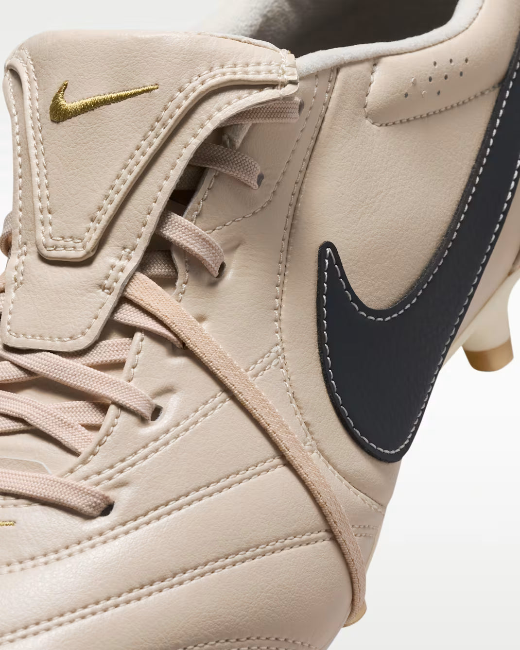 Nike Men's Tiempo Ligera Pro FG Soccer Cleats - Pearl White/Dark Obsidian