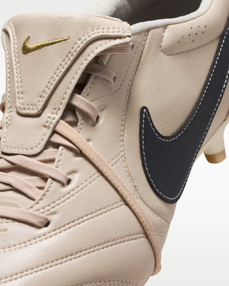 Nike Men's Tiempo Ligera Pro FG Soccer Cleats - Pearl White/Dark Obsidian