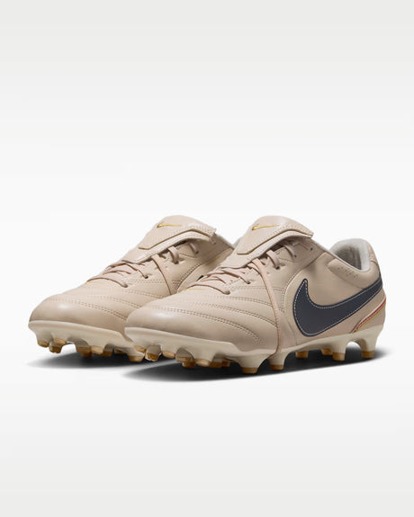Nike Men's Tiempo Ligera Pro FG Soccer Cleats - Pearl White/Dark Obsidian