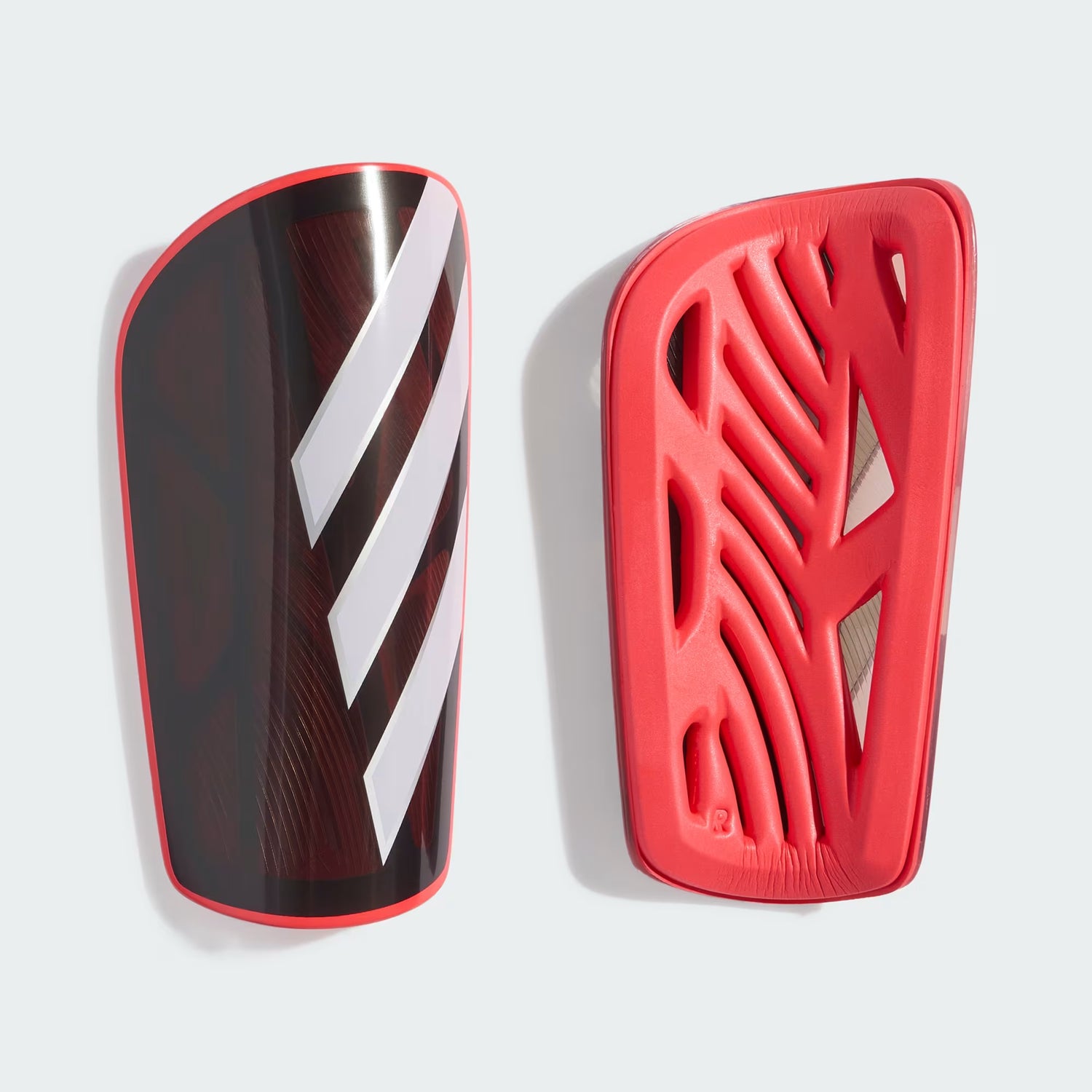 adidas Tiro League Men's Soccer Shin Guards - Black/Red/White/Silver