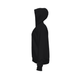 Sudadera con capucha de forro polar New Balance negra jaspeada