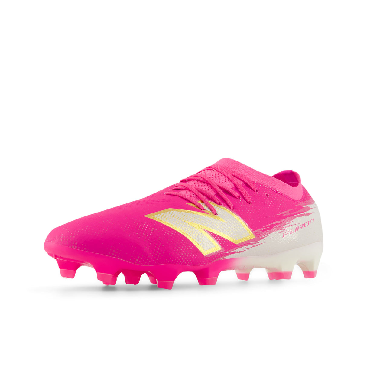 New Balance Furon Pro V8 FG Firm Ground Men's Soccer Cleats - Pink Heat