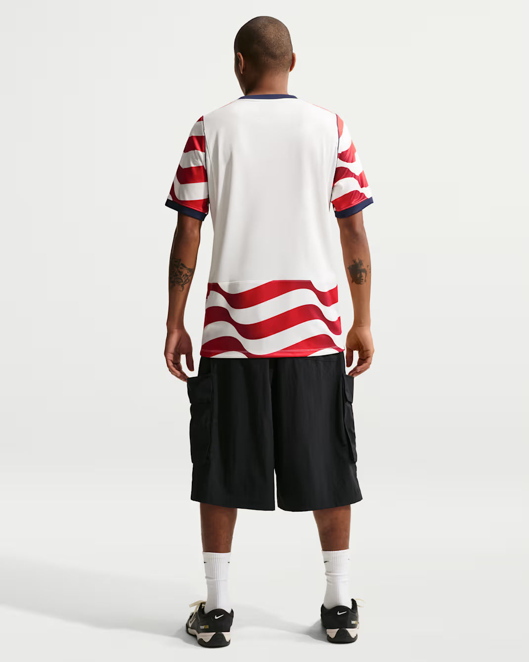 Nike USMNT Home Men's Soccer Jersey 2026 White/Red/Blue (NO STARS)