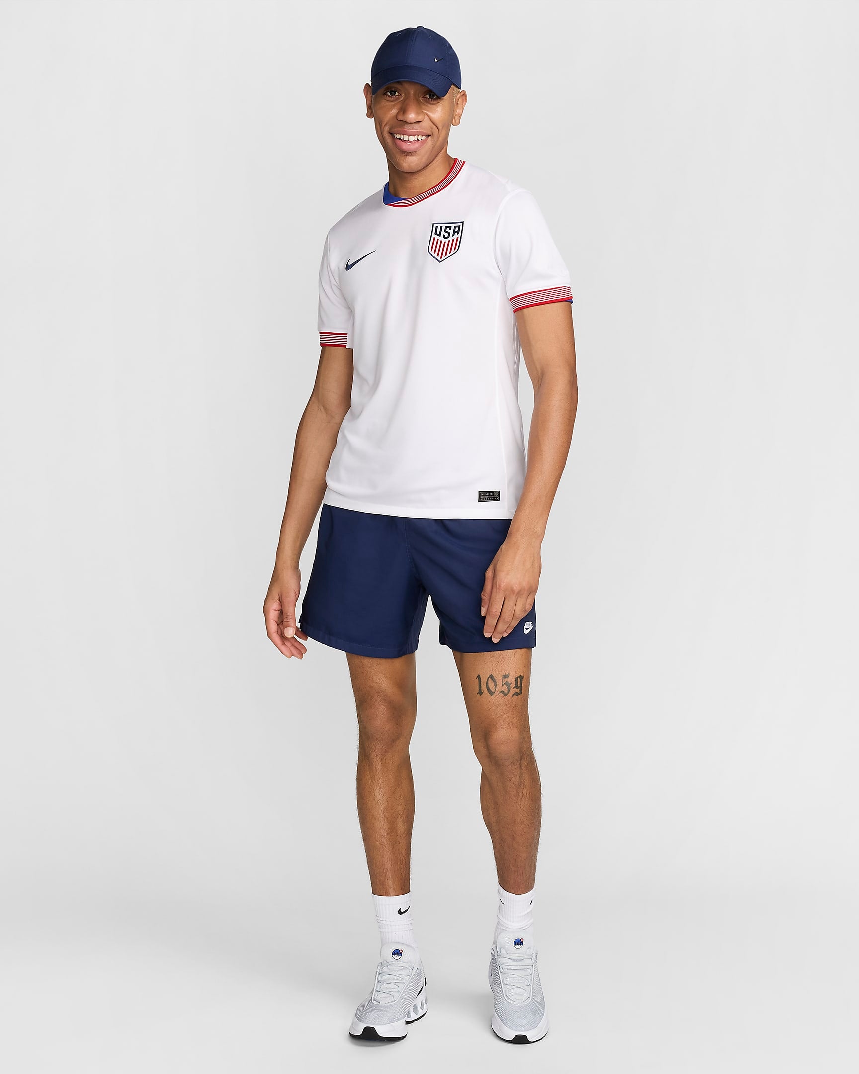 Nike USMNT 2024 Stadium Home Men's Jersey - White/White