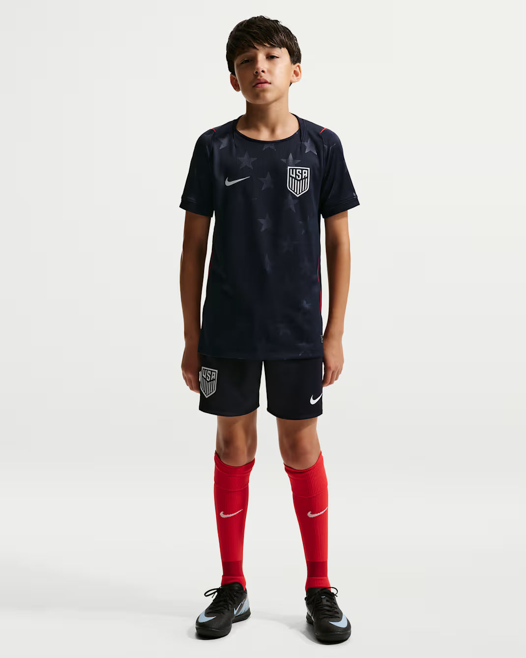 Nike USMNT Away Youth Soccer Jersey 2026 - Navy (NIO STARS)