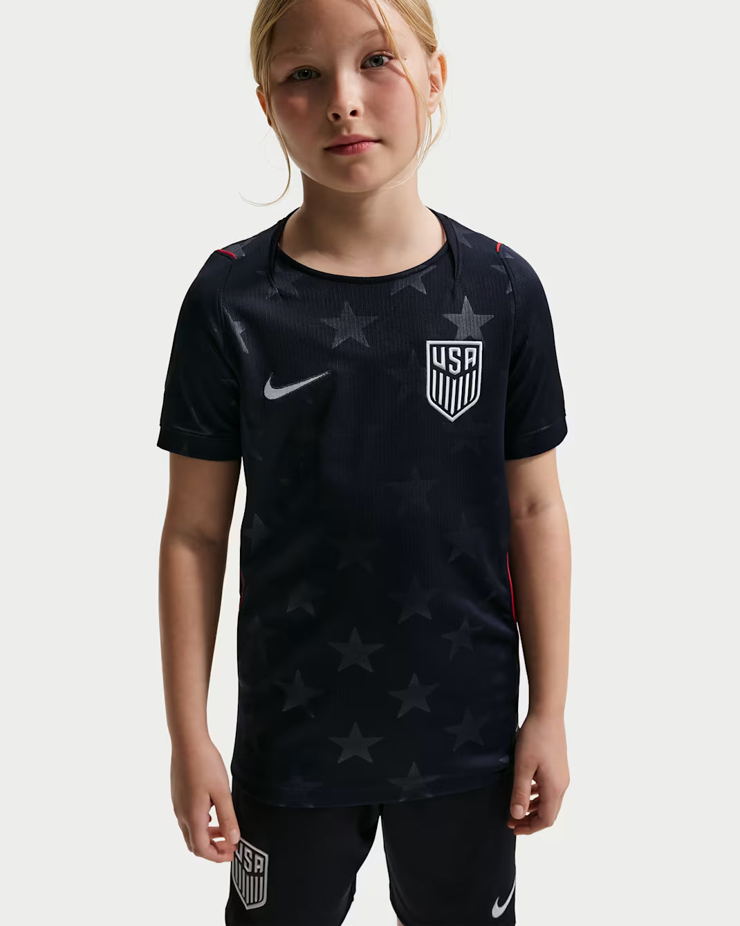 Nike USMNT Away Youth Soccer Jersey 2026 - Navy (NIO STARS)