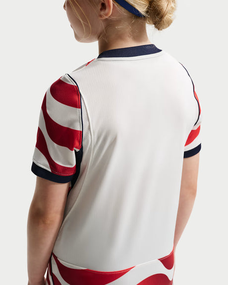 Nike USMNT Home Youth Soccer Jersey 2026 - White/Red (NO STARS)