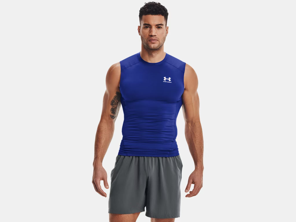 Camiseta sin mangas de compresión HeatGear® para hombre Under Armour