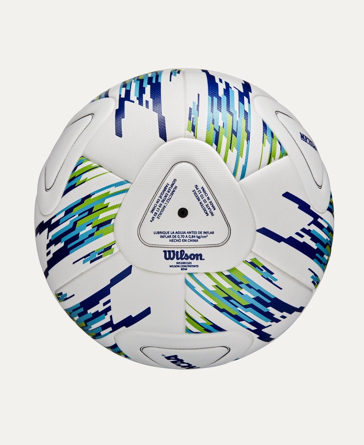 Wilson NCAA Vanquish Match Soccer Ball - White/Blue/Green