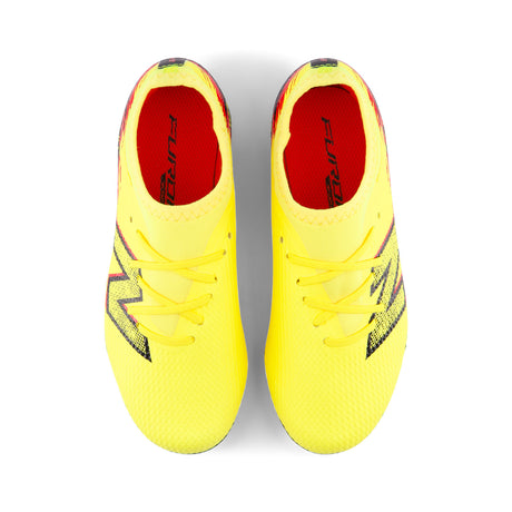 New Balance Furon Team V8 FG Firm Ground Youth Soccer Cleats - Punch Yellow