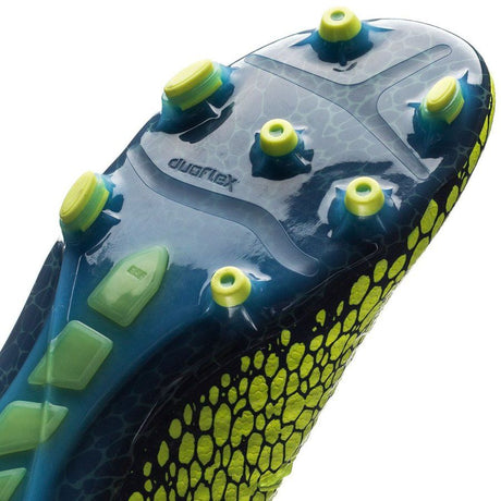 Botines de fútbol PUMA Evopower Vigor 1 Graphic FG para terreno firme - Amarillo seguridad/Plateado