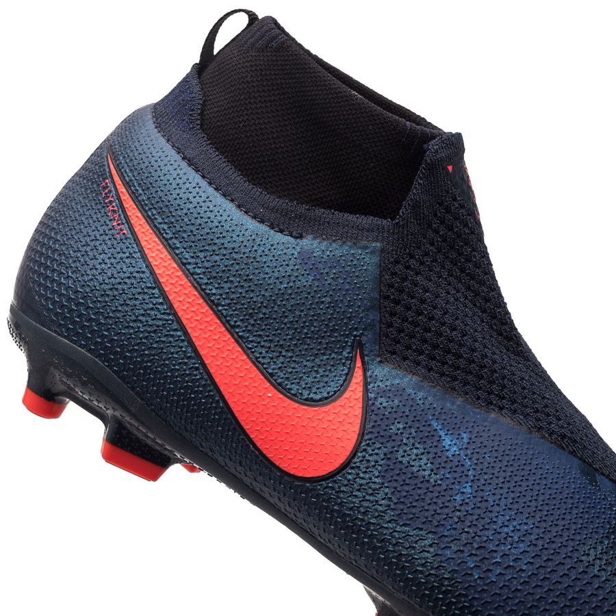 Nike Phantom Vison Elite DF MG Multi-Ground Youth Soccer Cleats - Obsidian/Black