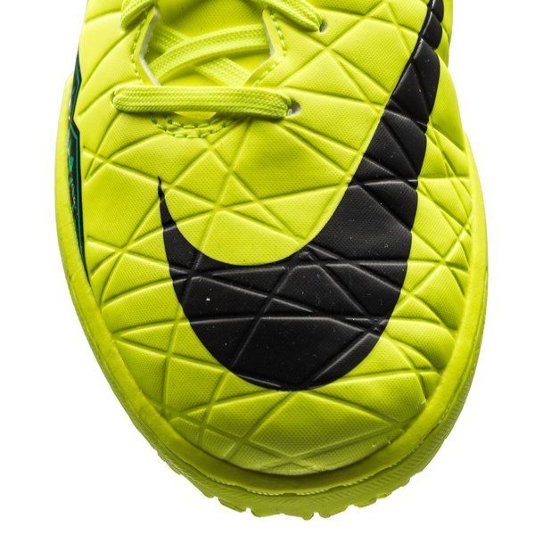 Nike JR HyperVenom Phelon II IC Indoor Shoes Volt/Black/Hyper Turquoise