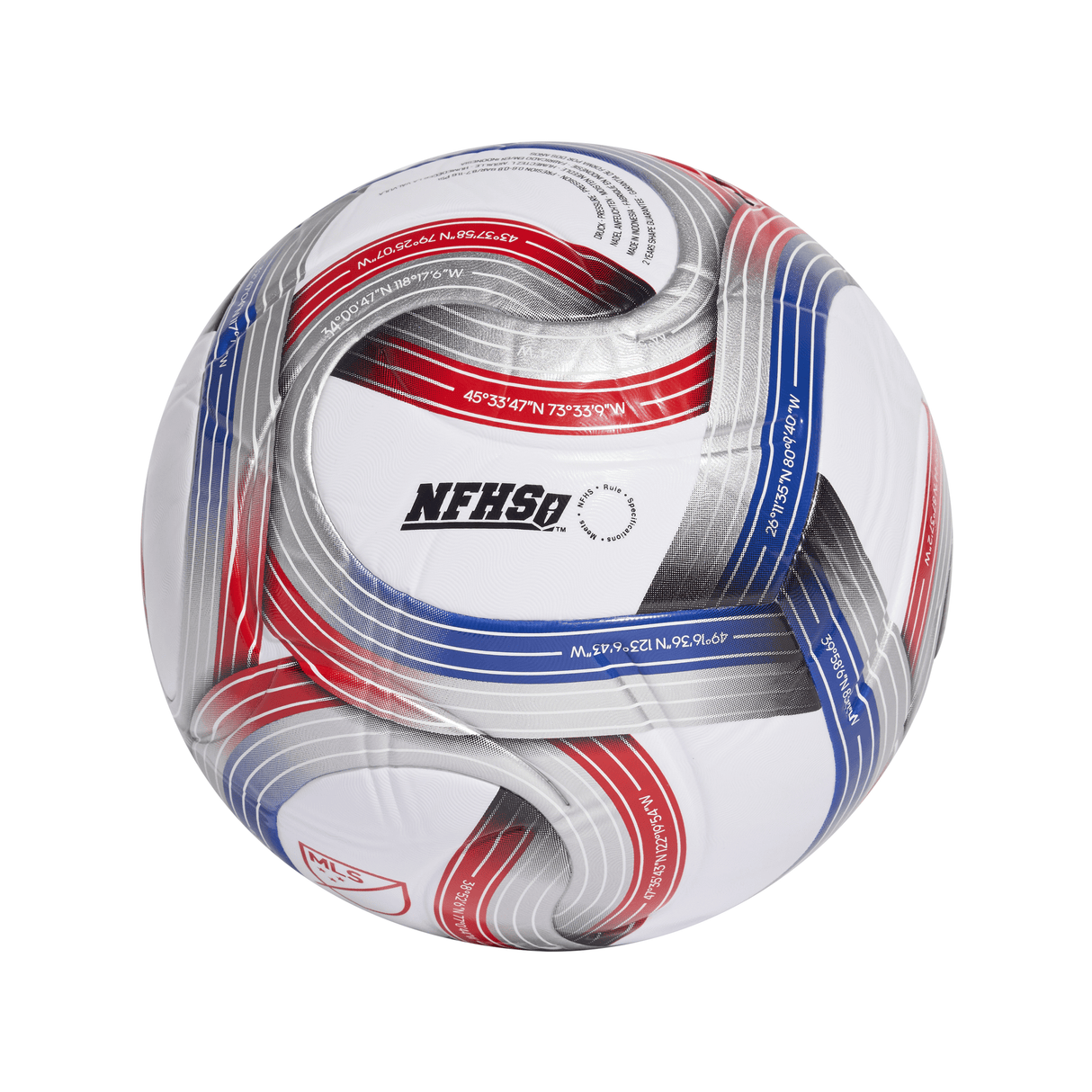 adidas 2026 Major League Soccer League NFHS Ball - White/Royal Blue/Red/Silver - Best Buy Soccer