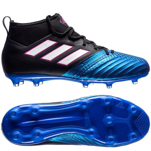 adidas ACE 17.1 FG Youth Firm Ground Soccer Cleats Black/White/Blue - Best Buy Soccer