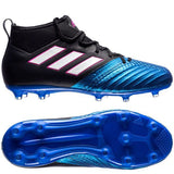 adidas ACE 17.1 FG Youth Firm Ground Soccer Cleats Black/White/Blue - Best Buy Soccer
