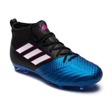 adidas ACE 17.1 FG Youth Firm Ground Soccer Cleats Black/White/Blue - Best Buy Soccer