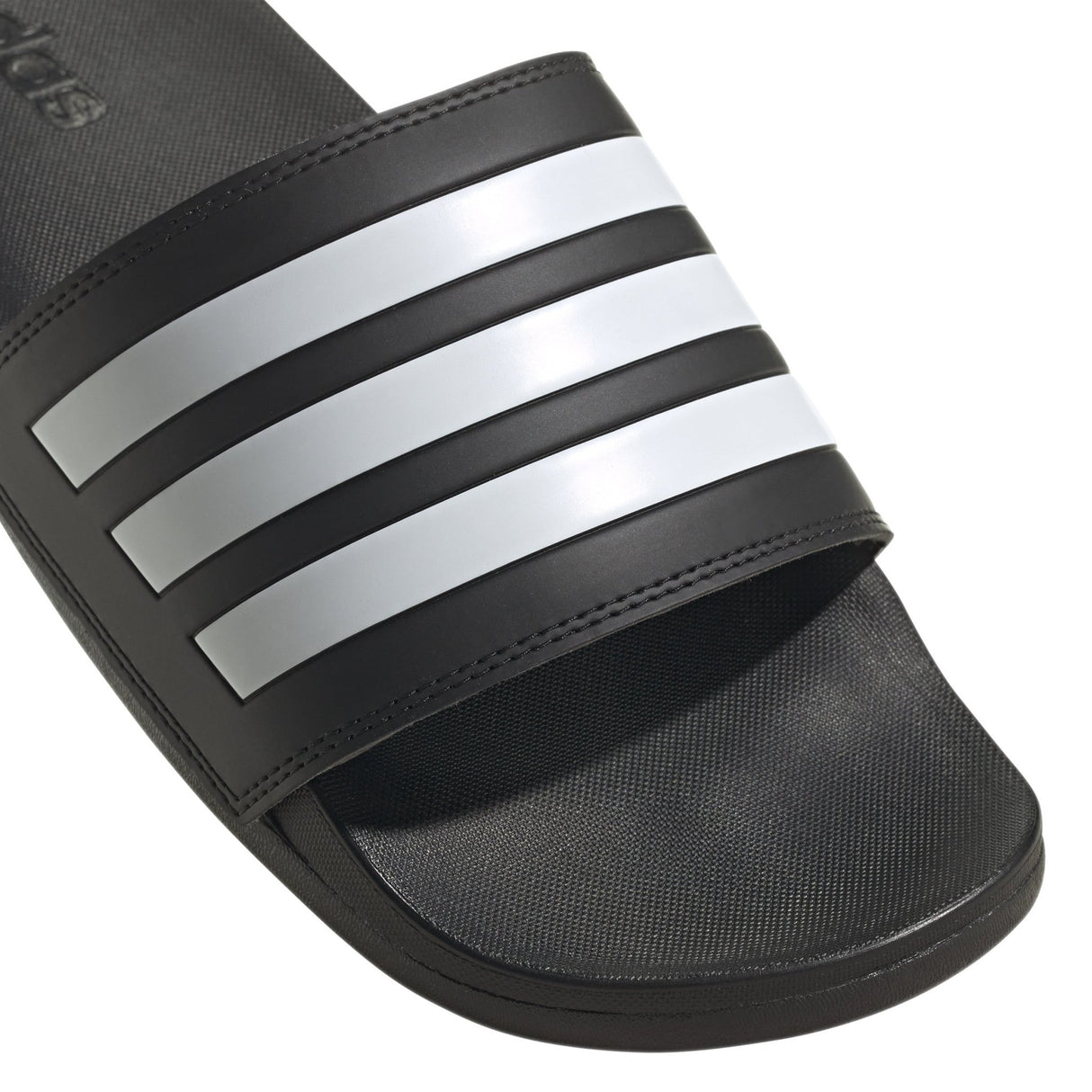adidas Adilette Comfort Slides Black/White - Best Buy Soccer