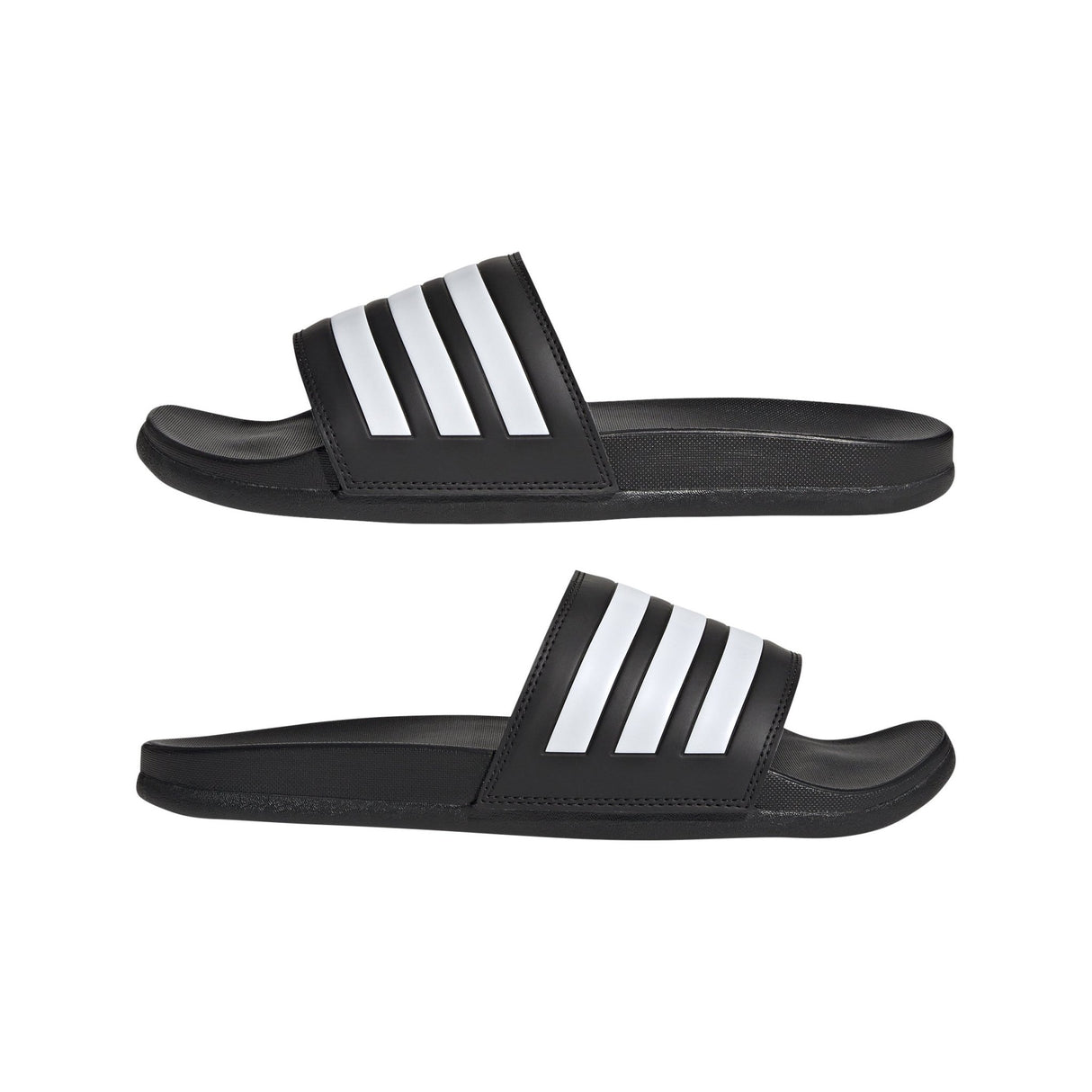 adidas Adilette Comfort Slides Black/White - Best Buy Soccer