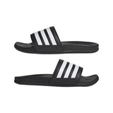 adidas Adilette Comfort Slides Black/White - Best Buy Soccer