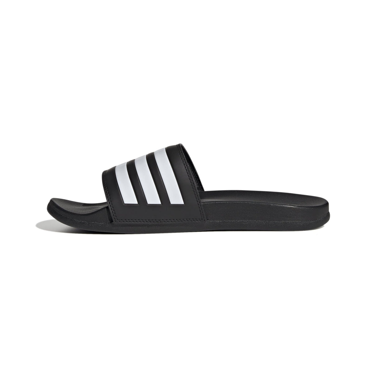 adidas Adilette Comfort Slides Black/White - Best Buy Soccer
