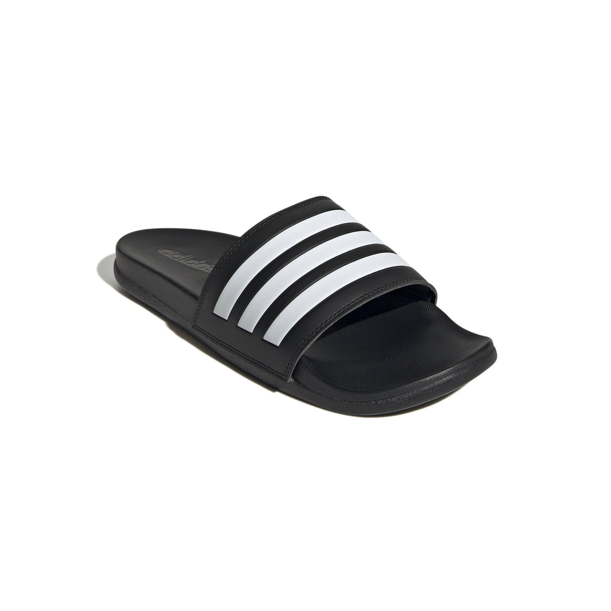 adidas Adilette Comfort Slides Black/White - Best Buy Soccer