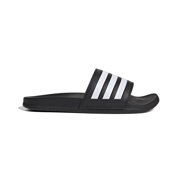 adidas Adilette Comfort Slides Black/White - Best Buy Soccer