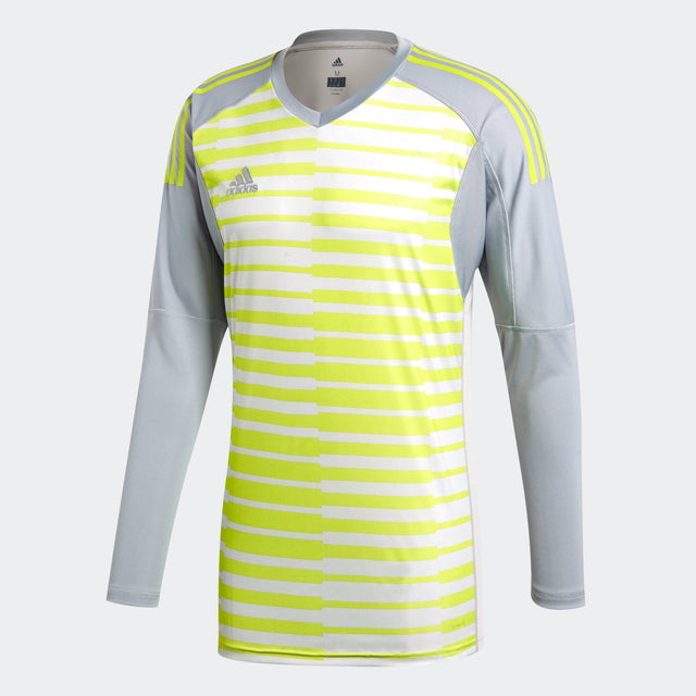 adidas Adipro 18 Goalkeeper Jersey Light Grey/Grey One/Semi Solar Yellow - Best Buy Soccer