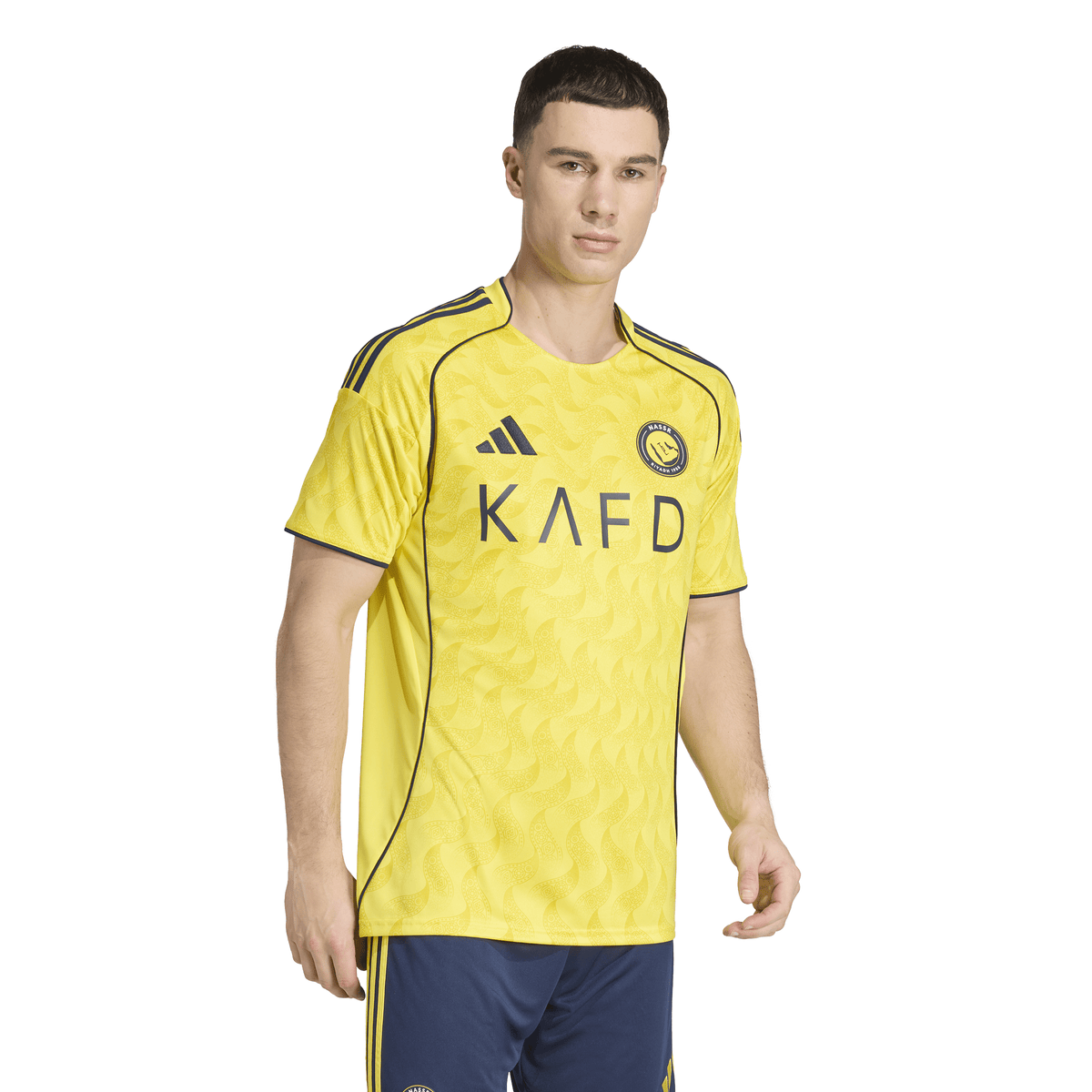 adidas Al Nassr FC Home Men's Soccer Jersey 25/26 - Yellow/Blue - Best Buy Soccer