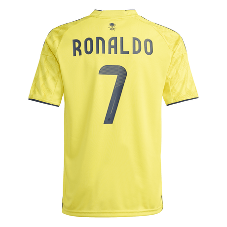 adidas Al Nassr FC Home Youth Soccer Jersey 25/26 - Yellow/Blue - Best Buy Soccer